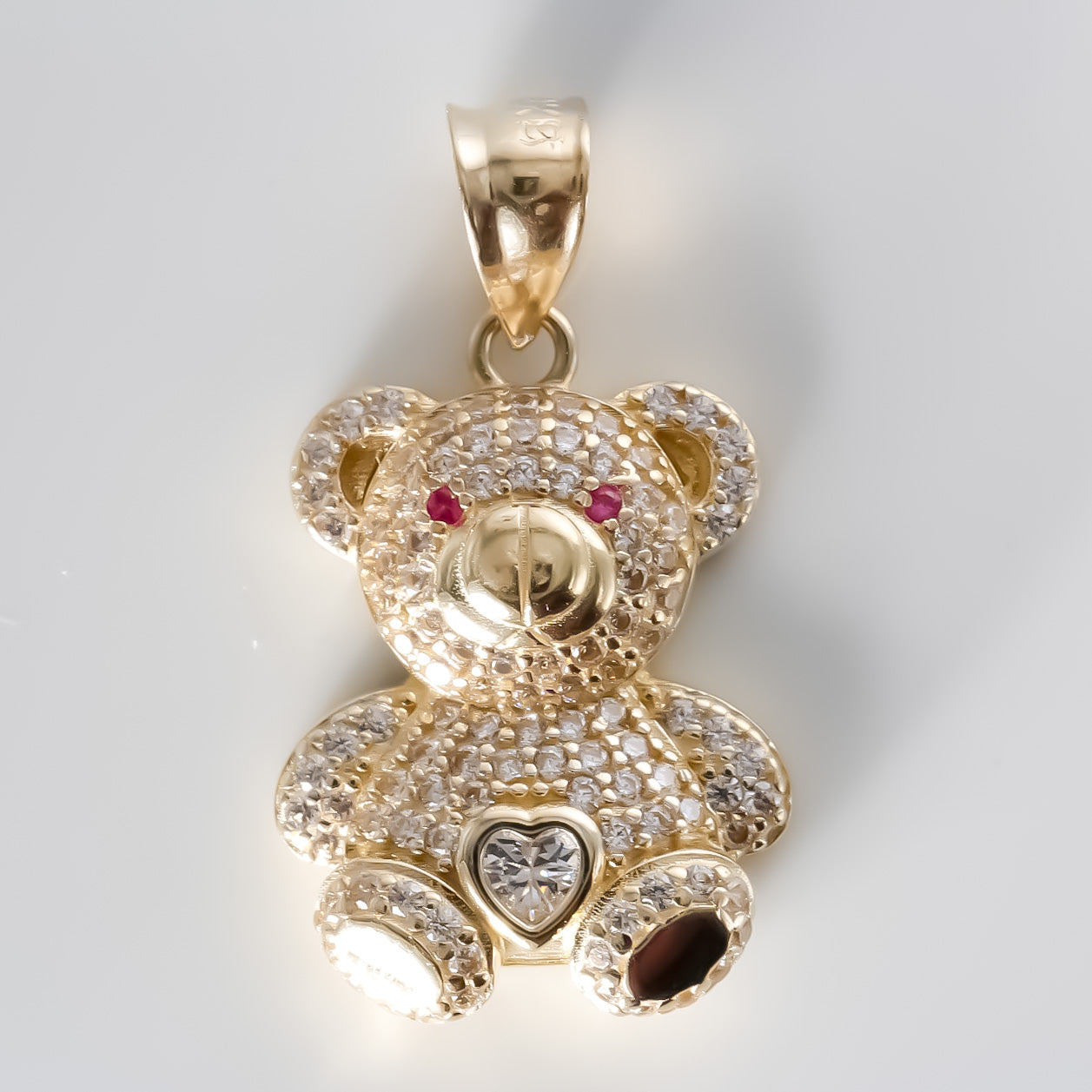 Love Bear 14k solid popular gold pendant