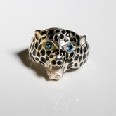 Cheetah Ring, 925 Sterling Silver 