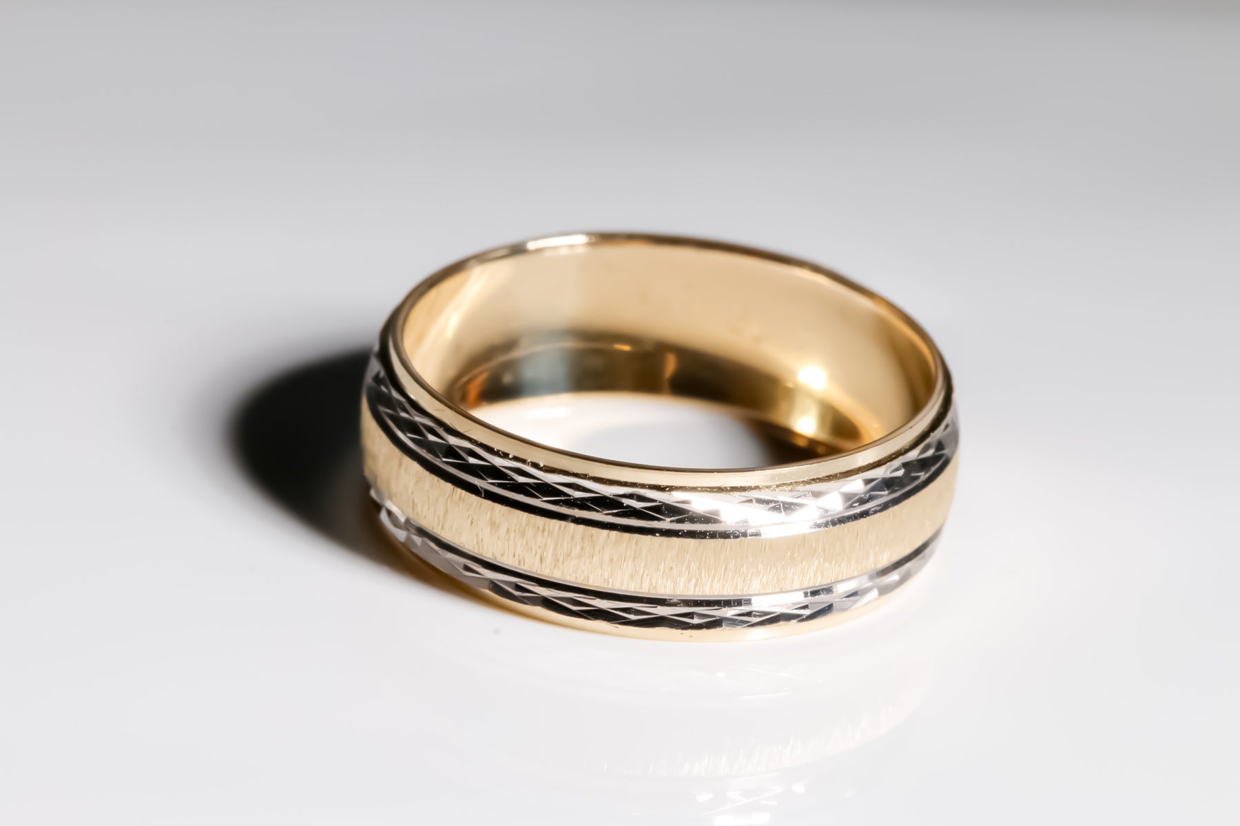 Forever Wedding Bands,14k Solid Yellow Gold