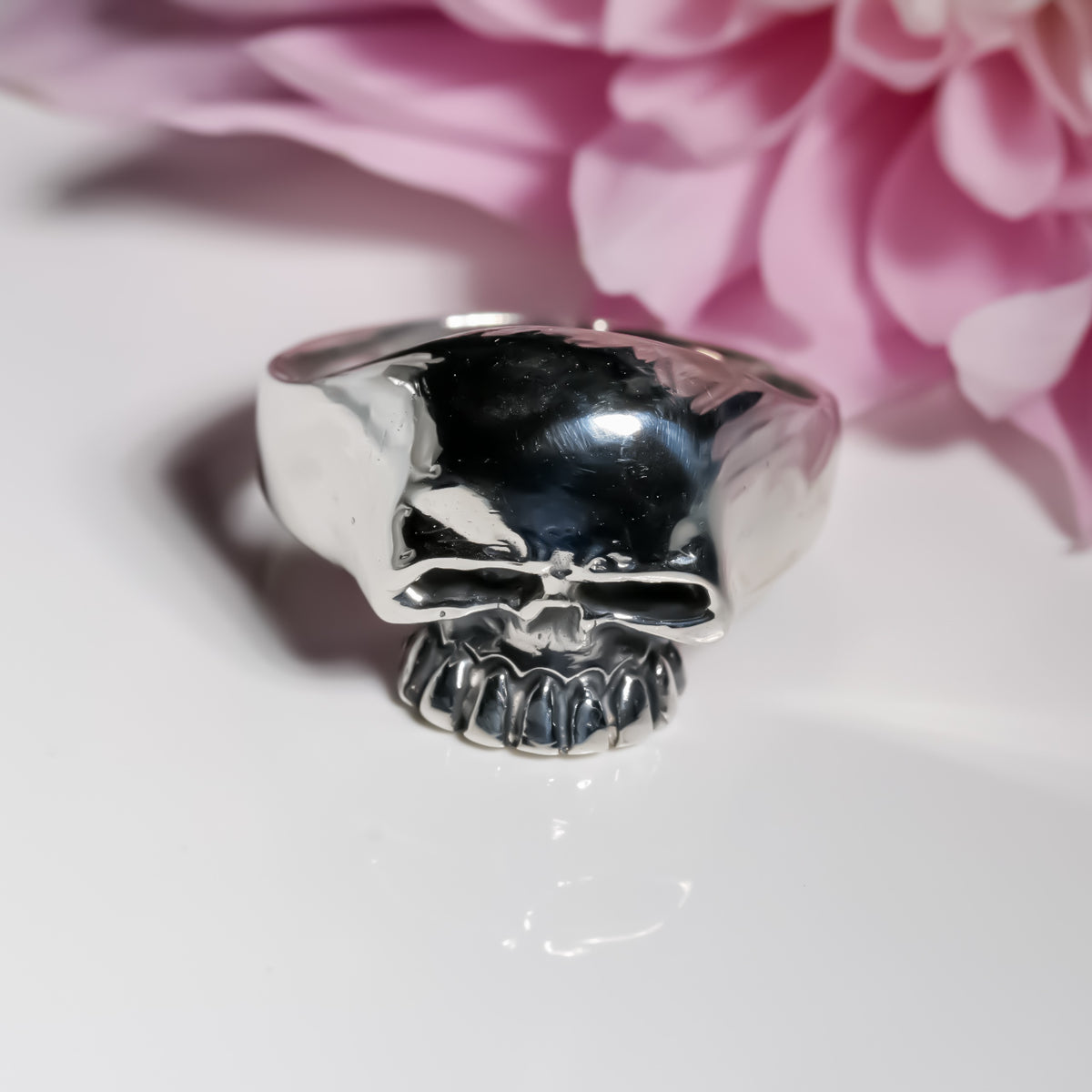 Skull Ring, 925 Sterling Silver