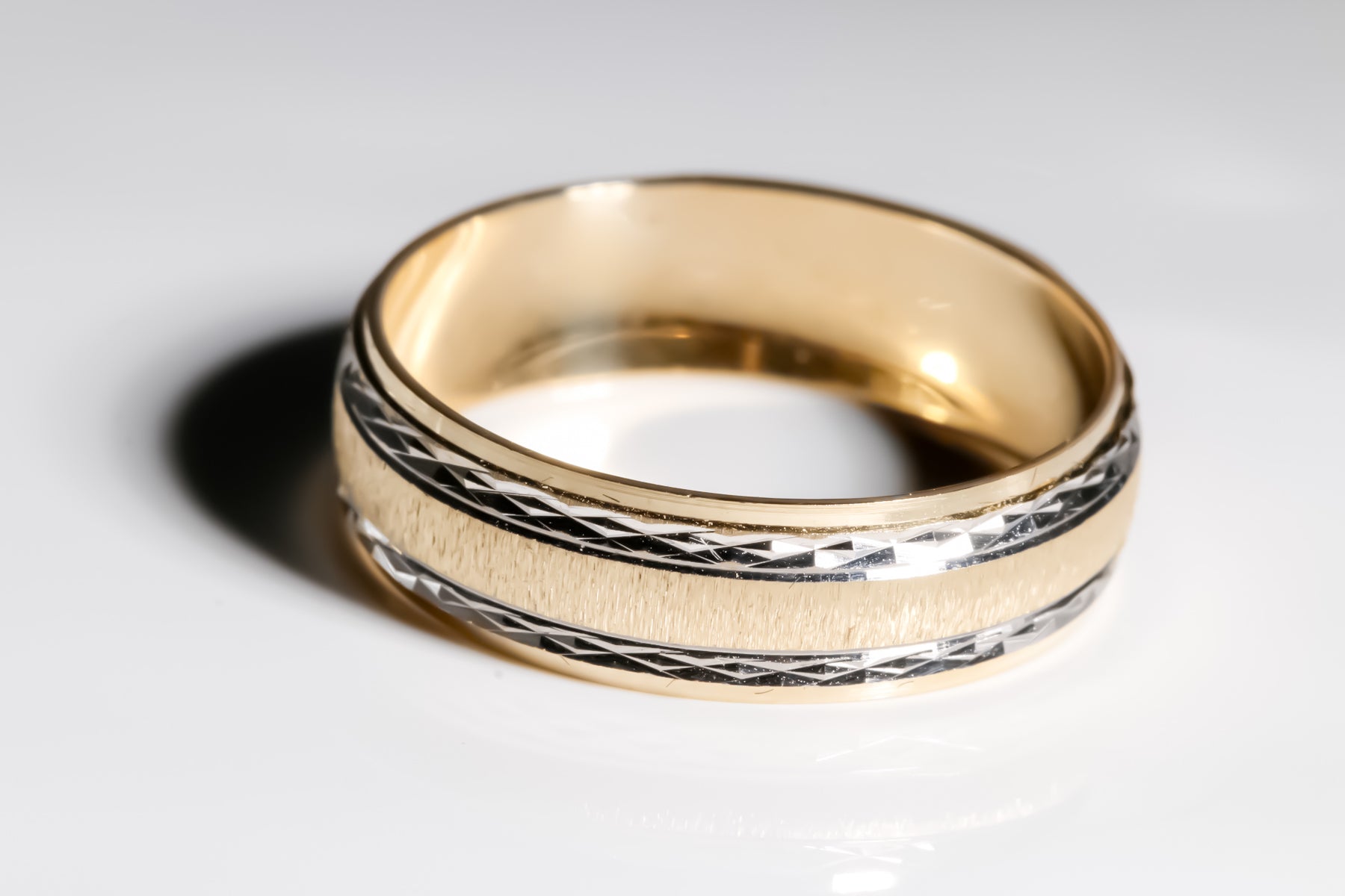 Forever Wedding Bands,14k Solid Yellow Gold