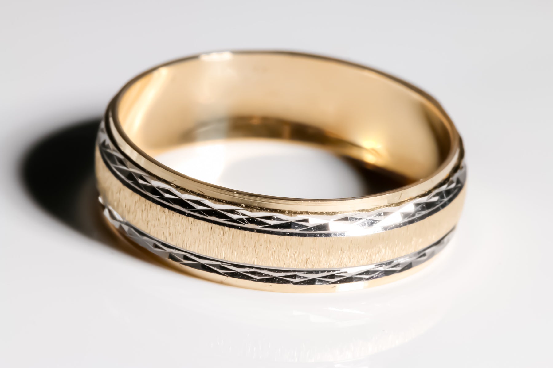 Forever Wedding Bands,14k Solid Yellow Gold