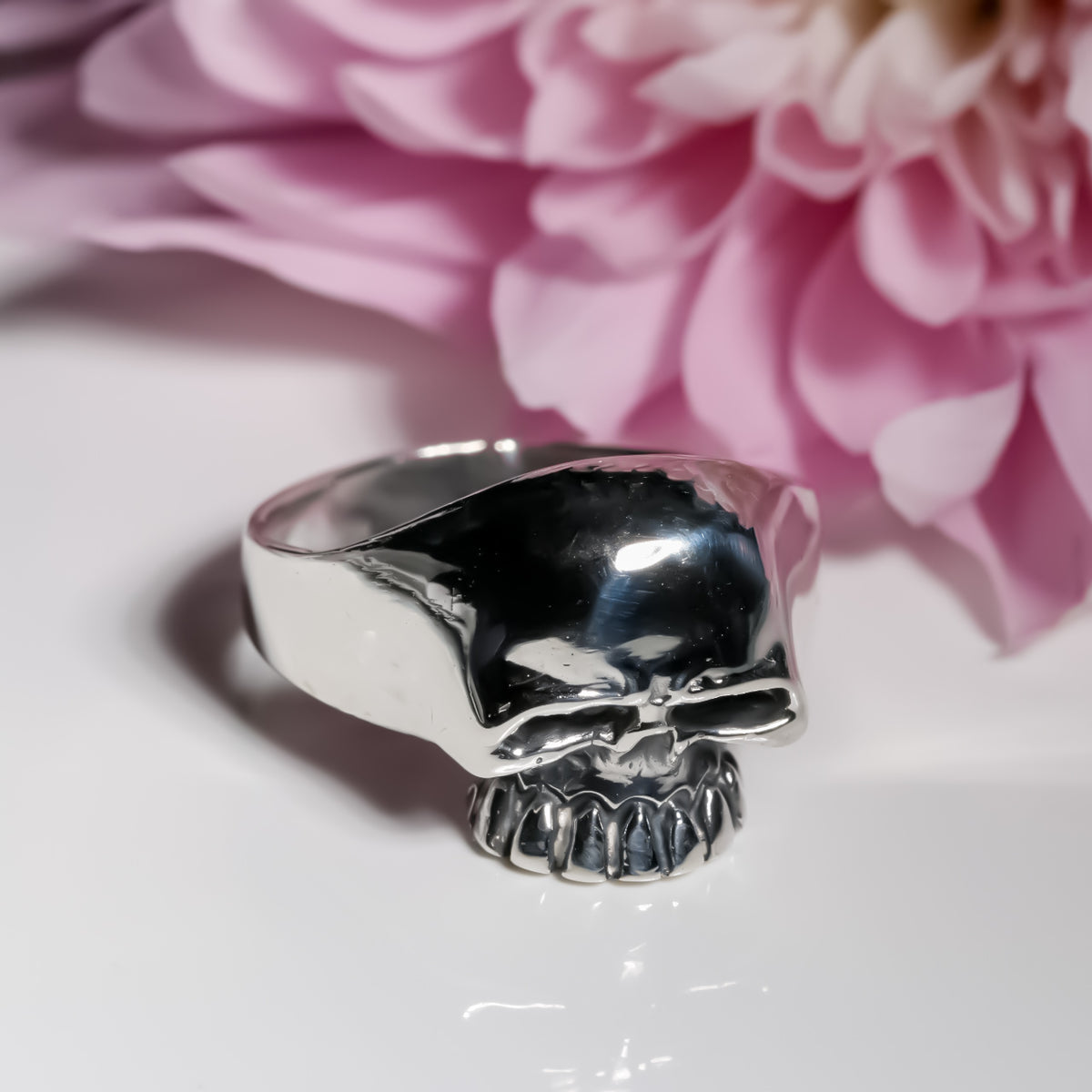 Skull Ring, 925 Sterling Silver