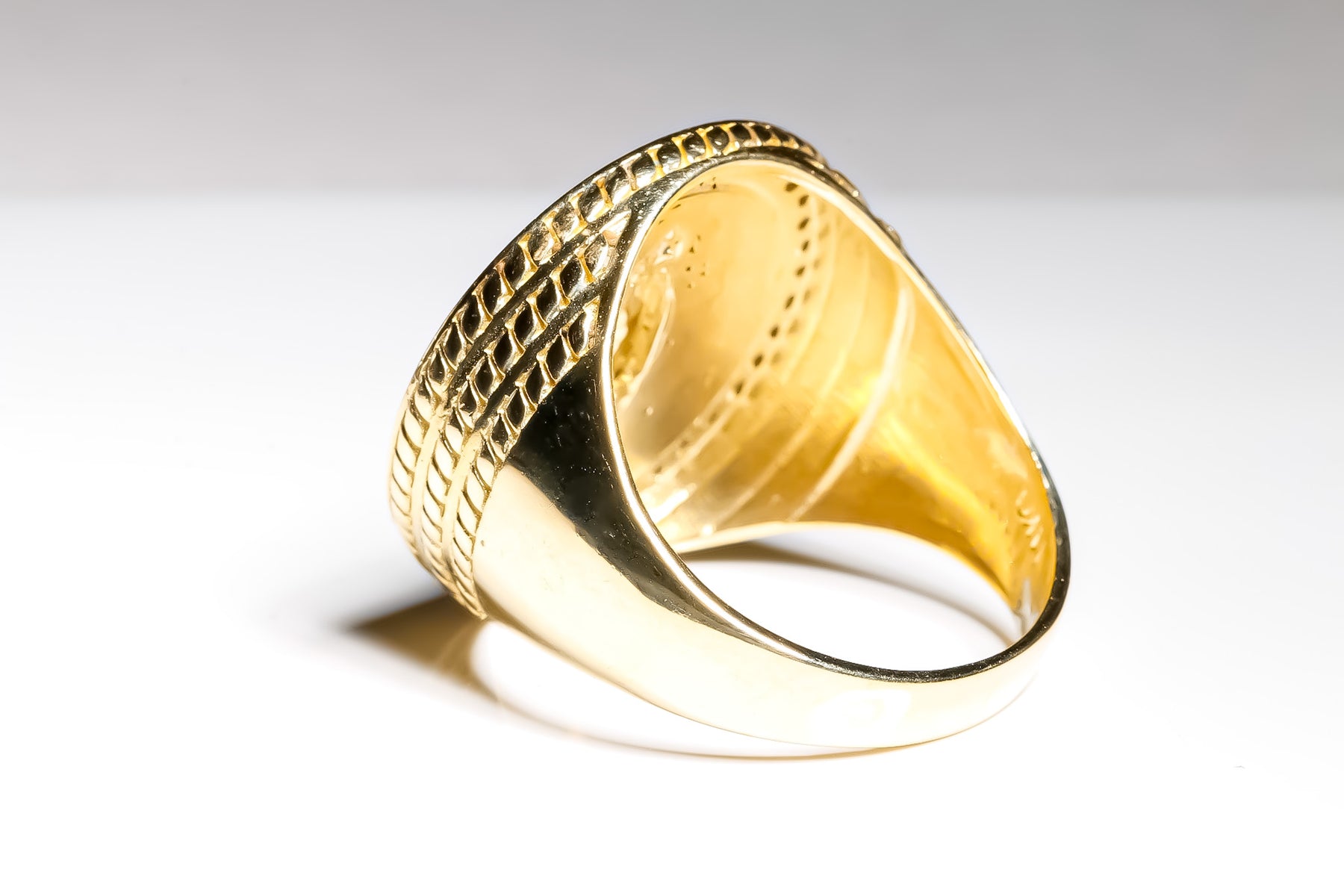 24mm Virgin Elegant Ring, 14K Solid Two-Tone Gold