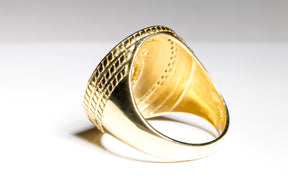 24mm Virgin Elegant Ring, 14K Solid Two-Tone Gold