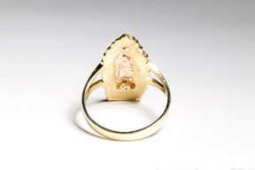 Elegant Virgin Ring, 14K Solid Two-Two Gold