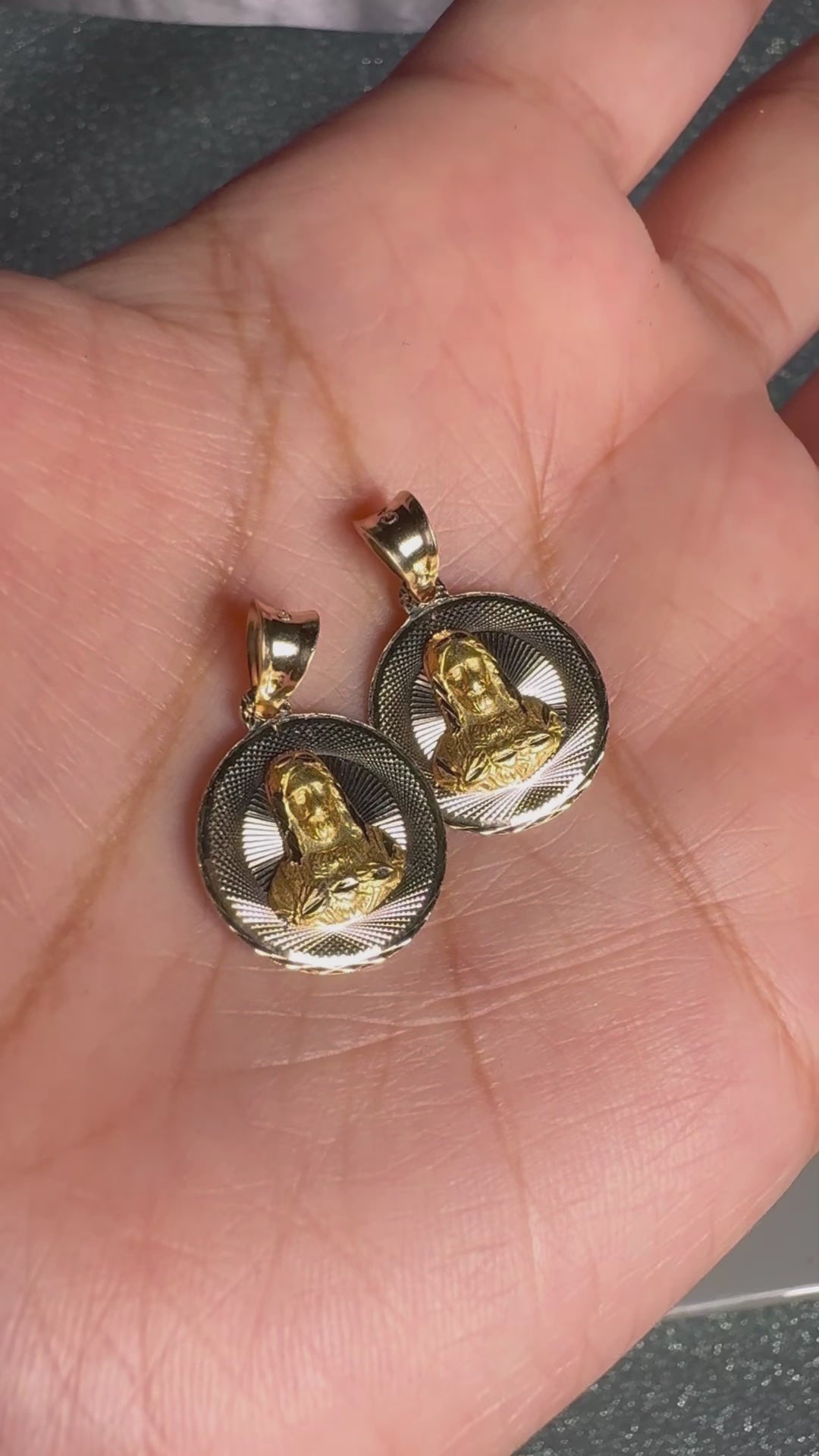 14K Solid Gold, Religious Pendants