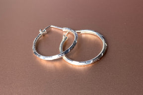 22mm Hoop Earrings in 925 Sterling Silver