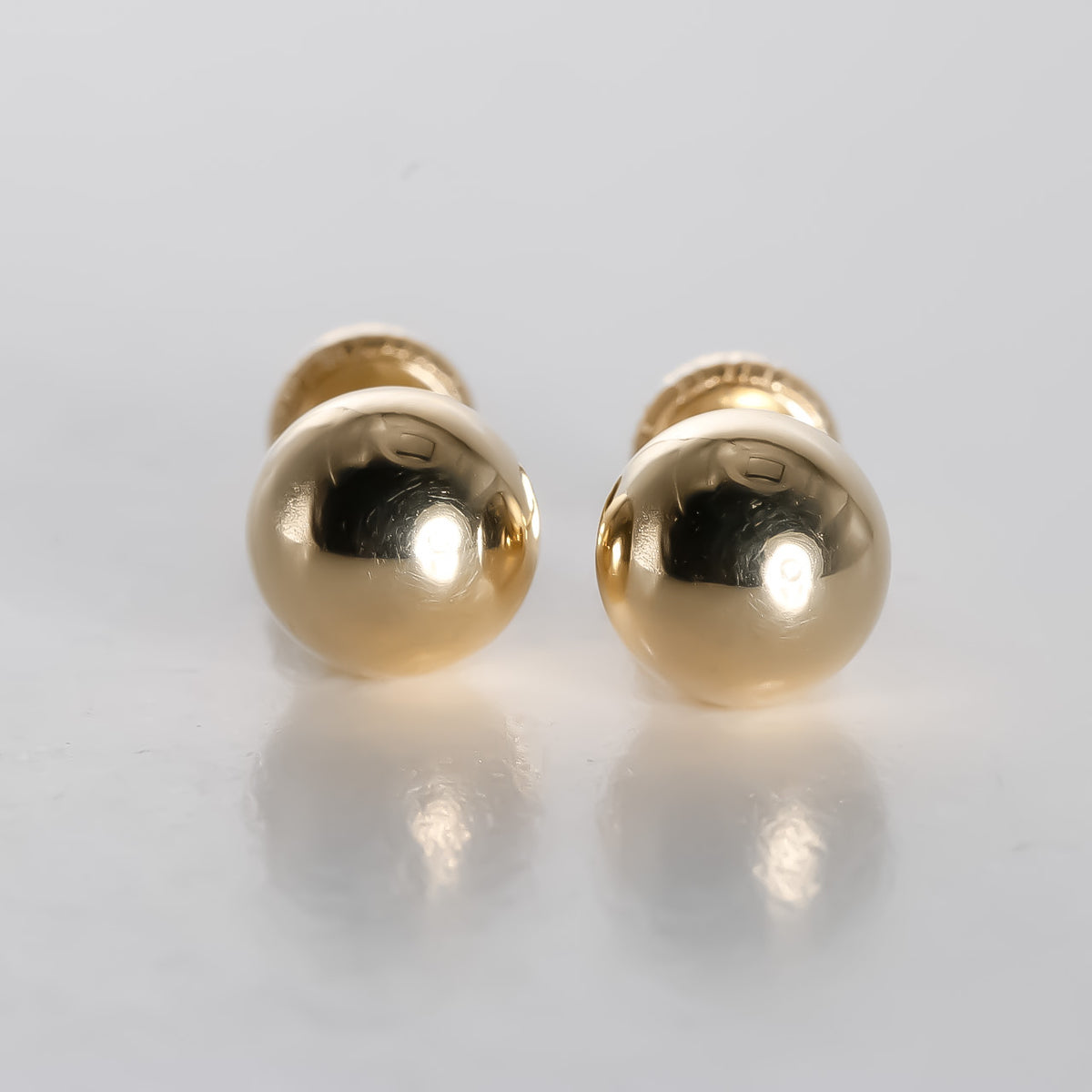 Round Ball Studs 7mm, 14K Solid Yellow Gold Earrings