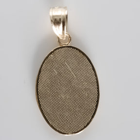 Baptism Pendant, 14K Tri-color Gold