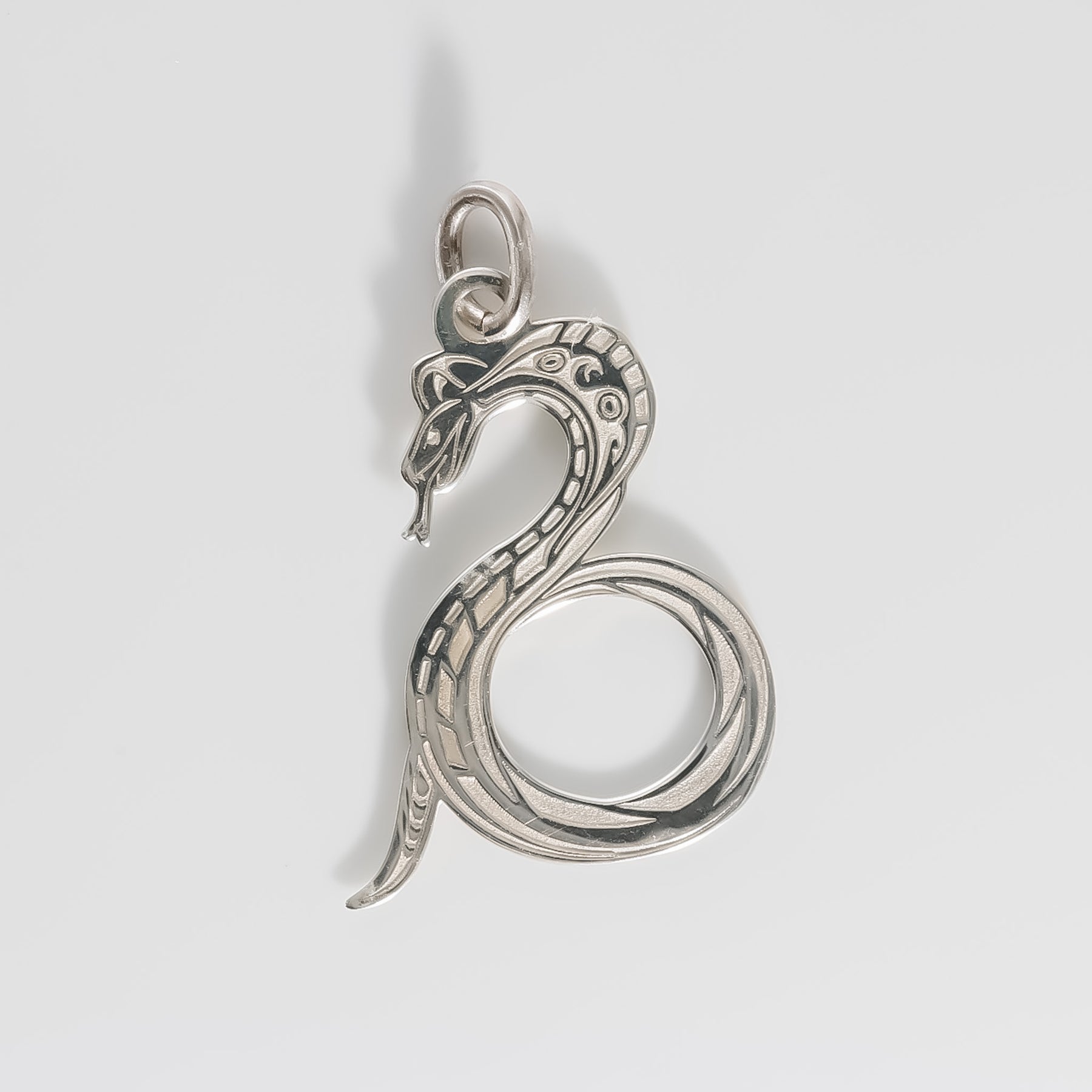 Snake Pendant, 925 Sterling Silver