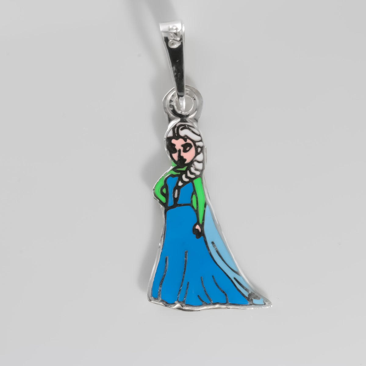 Frozen Elsa Pendant , 925 Sterling Silver