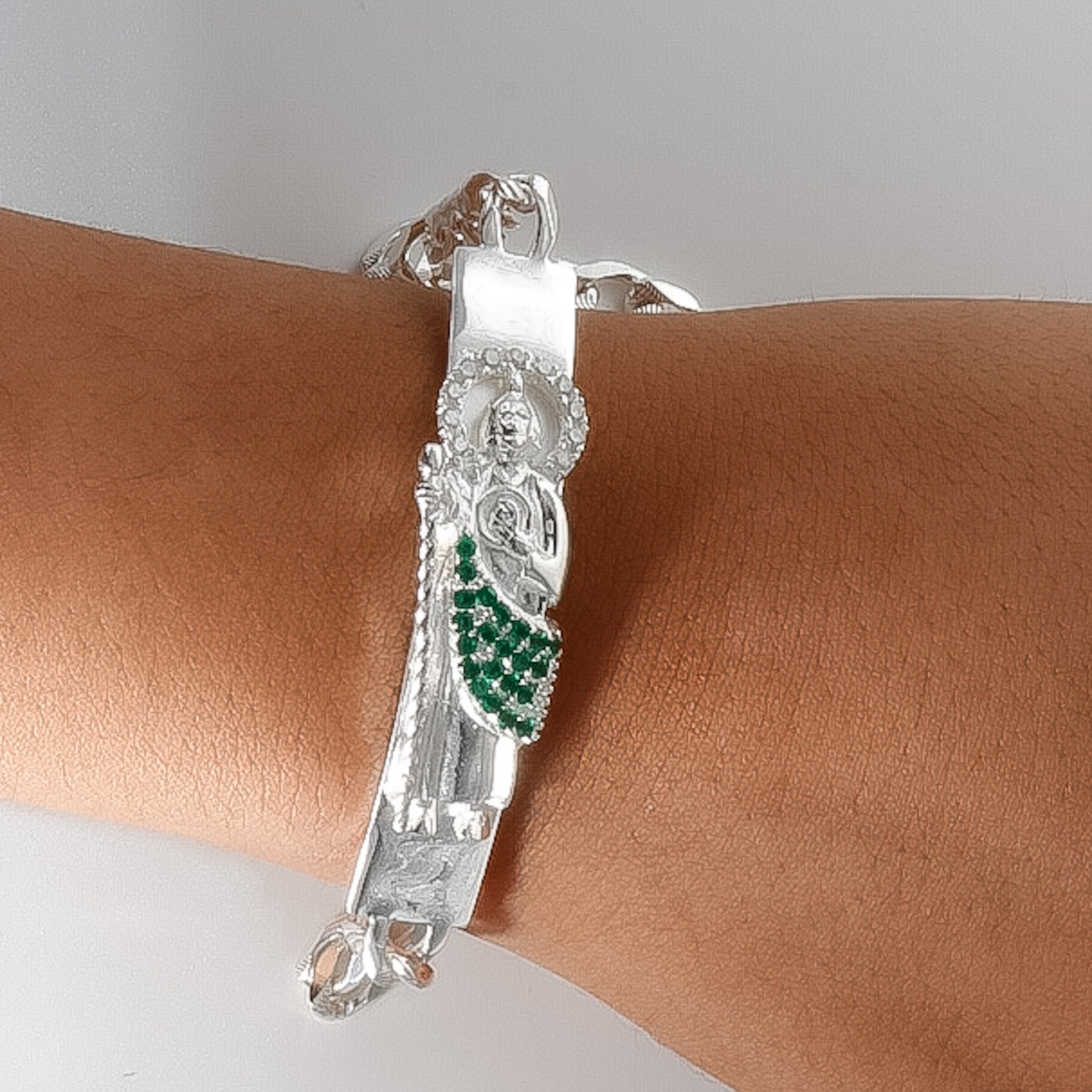 San Judas Bracelet, 925 Sterling Silver