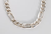 8mm Link Fígaro Necklace, 925 Sterling Silver